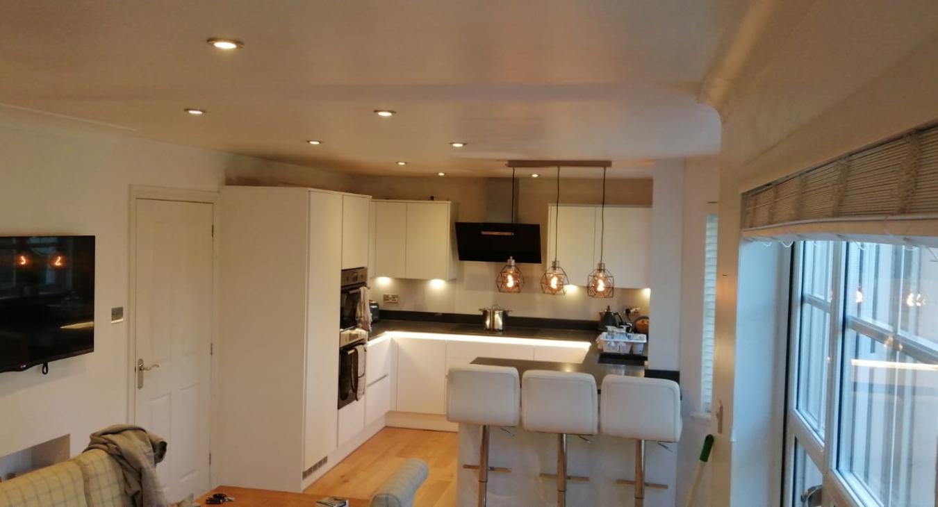 Kitchen lighting upgrade in Carnoustie