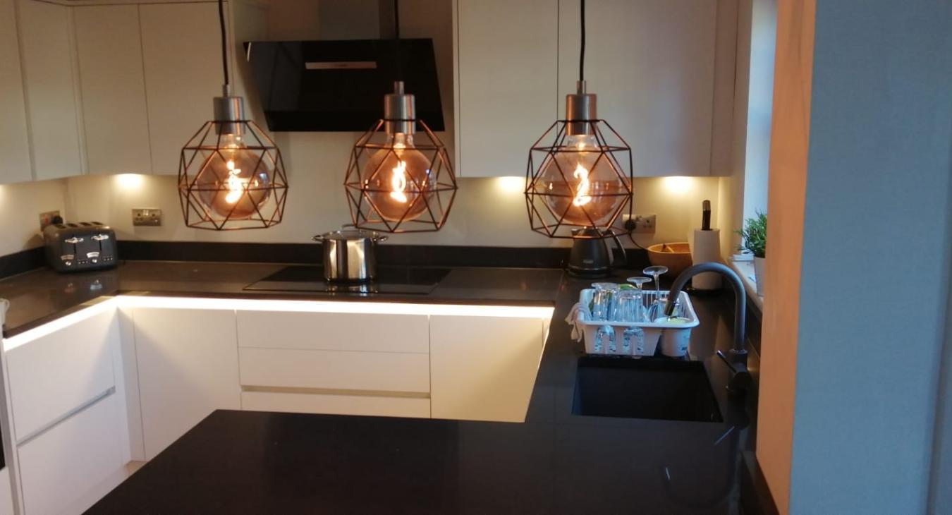 Kitchen lighting upgrade in Carnoustie