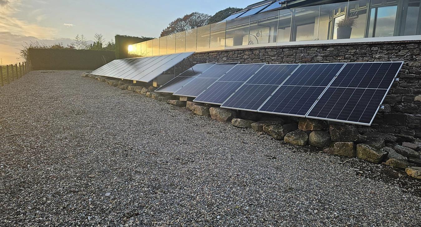 Ground mounted Solar PV system fitted by REPSY in Carnoustie